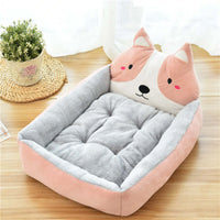 Luxurious Pet Bed for Dogs and Cats  Soft Velvet Luxurious Pet Bed  Large Luxurious Pet Bed in Grey  Comfortable Luxurious Pet Nest  Warm Luxurious Pet Bed Cushion