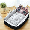 Luxurious Pet Bed for Dogs and Cats  Soft Velvet Luxurious Pet Bed  Large Luxurious Pet Bed in Grey  Comfortable Luxurious Pet Nest  Warm Luxurious Pet Bed Cushion