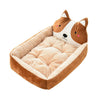 Luxurious Pet Bed for Dogs and Cats  Soft Velvet Luxurious Pet Bed  Large Luxurious Pet Bed in Grey  Comfortable Luxurious Pet Nest  Warm Luxurious Pet Bed Cushion
