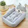 Luxurious Pet Bed for Dogs and Cats  Soft Velvet Luxurious Pet Bed  Large Luxurious Pet Bed in Grey  Comfortable Luxurious Pet Nest  Warm Luxurious Pet Bed Cushion